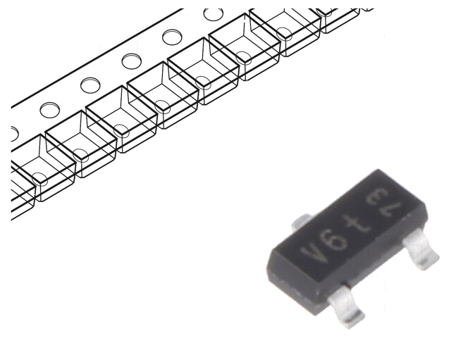 Diode: TVS netwerk; 18,8V; 5A; 200W; tweerichtings-,dubbel; SOT23 Diode: TVS netwerk; 18,8V; 5A; 200W; tweerichtings-,dubbel; SOT23